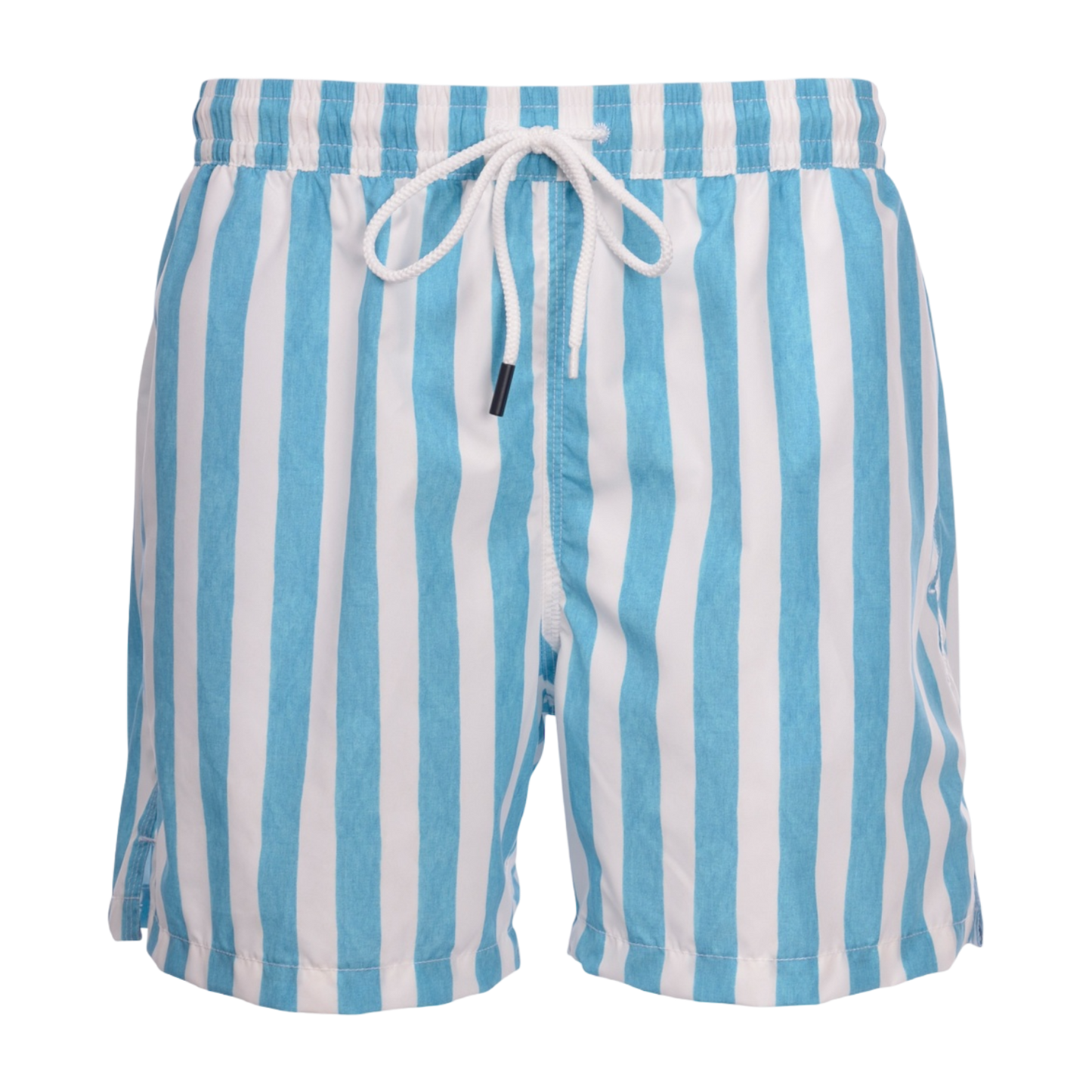 Gran Sasso Striped Swim Short - Sky / White