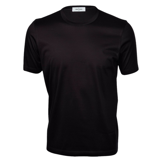 Gran Sasso Mercerized Cotton T - Black