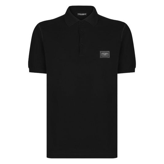 D&G Logo Plaque Polo Shirt