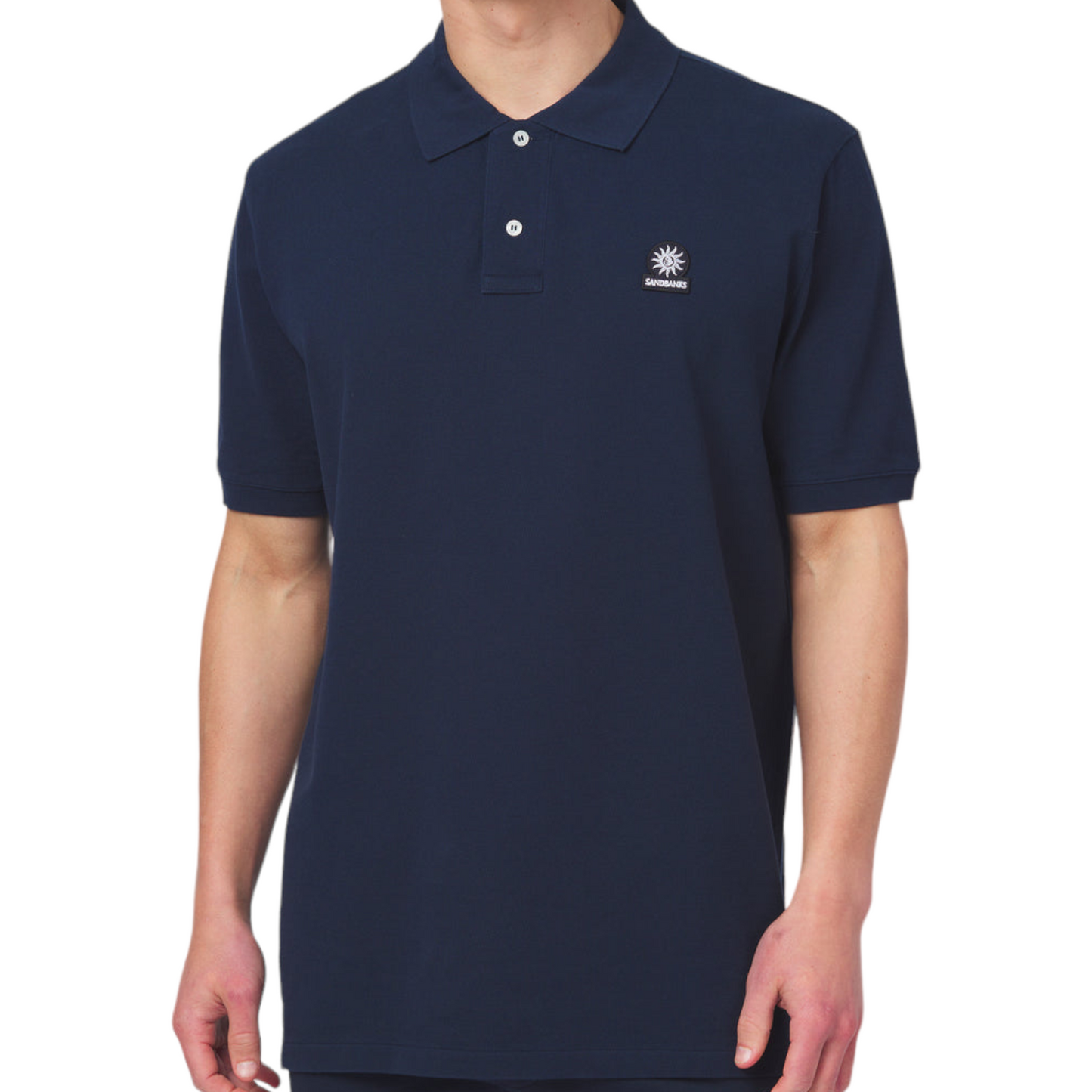 Sandbanks Badge Logo Pique Polo Shirt