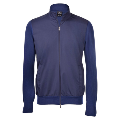 Gran Sasso Hybrid Full Zip Jacket - Blue