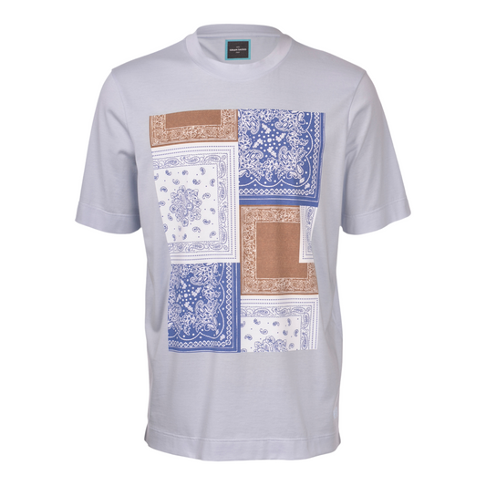 Gran Sasso Patchwork Jersey T - Sky