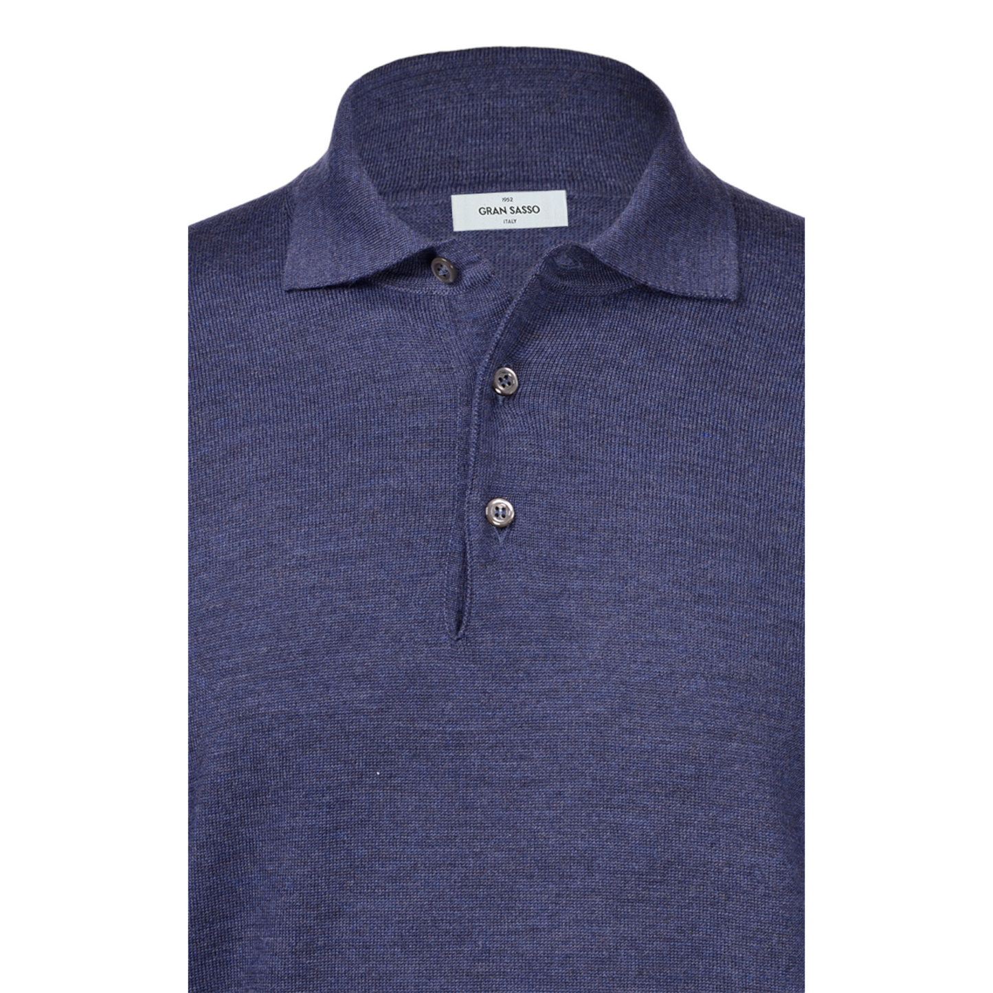 Gran Sasso 3 Button Merino Knitwear - Blue