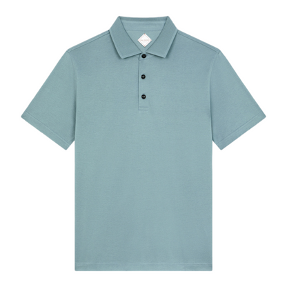 Pal Zileri Mercerized Cotton Polo - Pale Turquoise