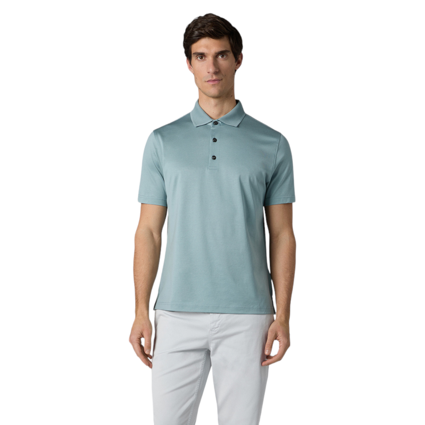 Pal Zileri Mercerized Cotton Polo - Pale Turquoise