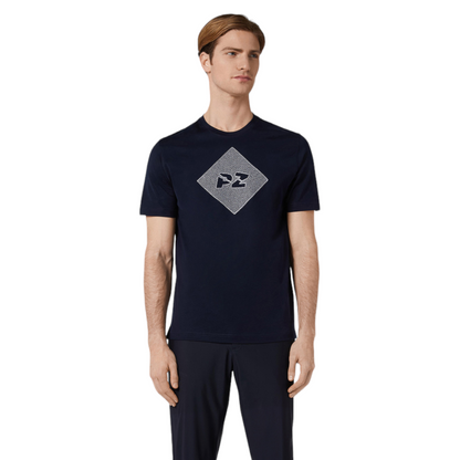 Pal Zileri Diamond Mercerized Cotton T - Navy