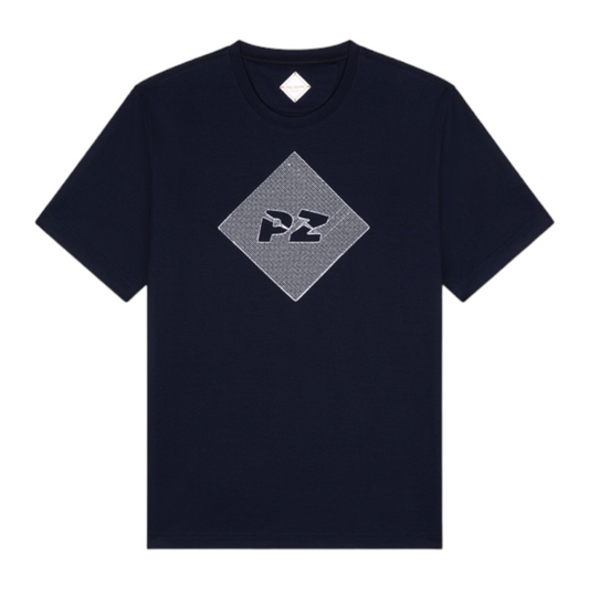 Pal Zileri Diamond Mercerized Cotton T - Navy