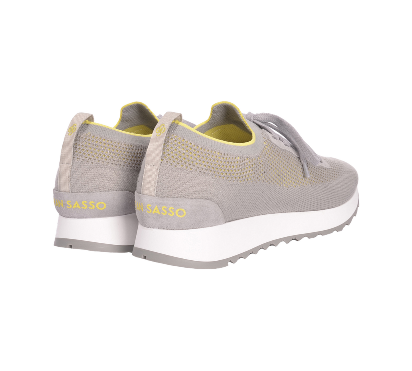 Gran Sasso Knit Sneaker - Grey / Yellow