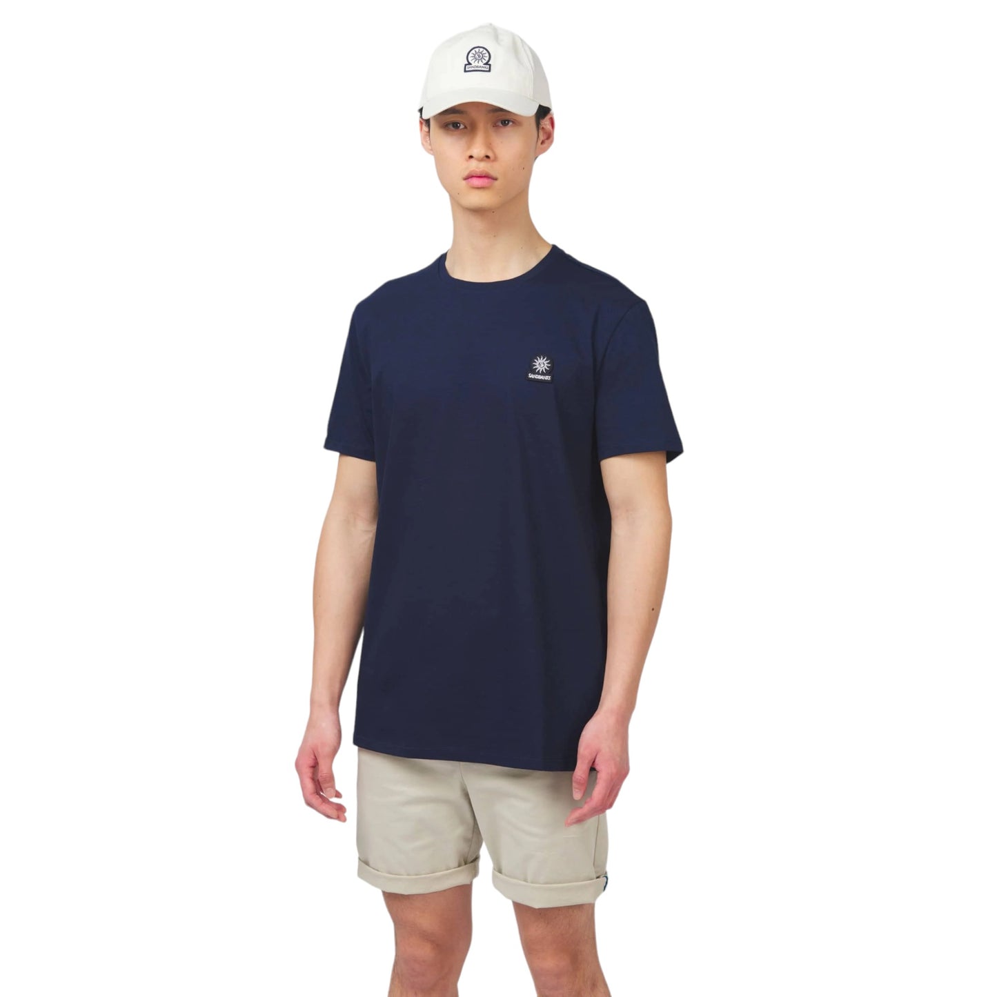 Sandbanks Badge Logo T - Navy