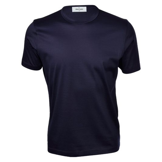 Gran Sasso Mercerized Cotton T - Navy