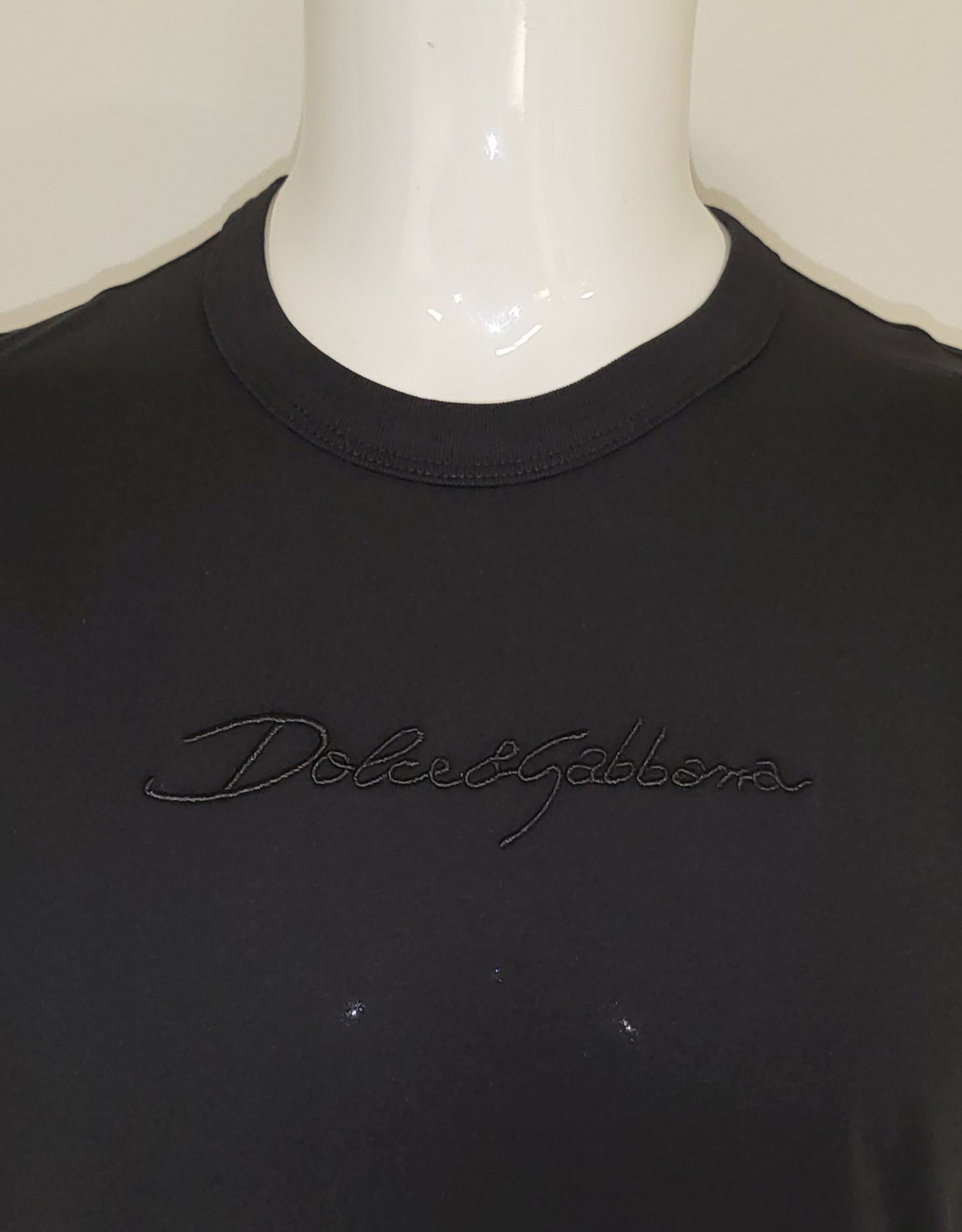 D&G Embroidered T - Black