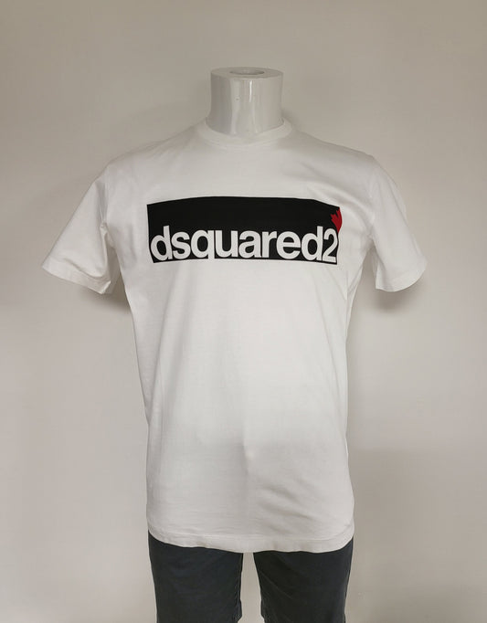 Dsquared2 Leaf Logo T - White