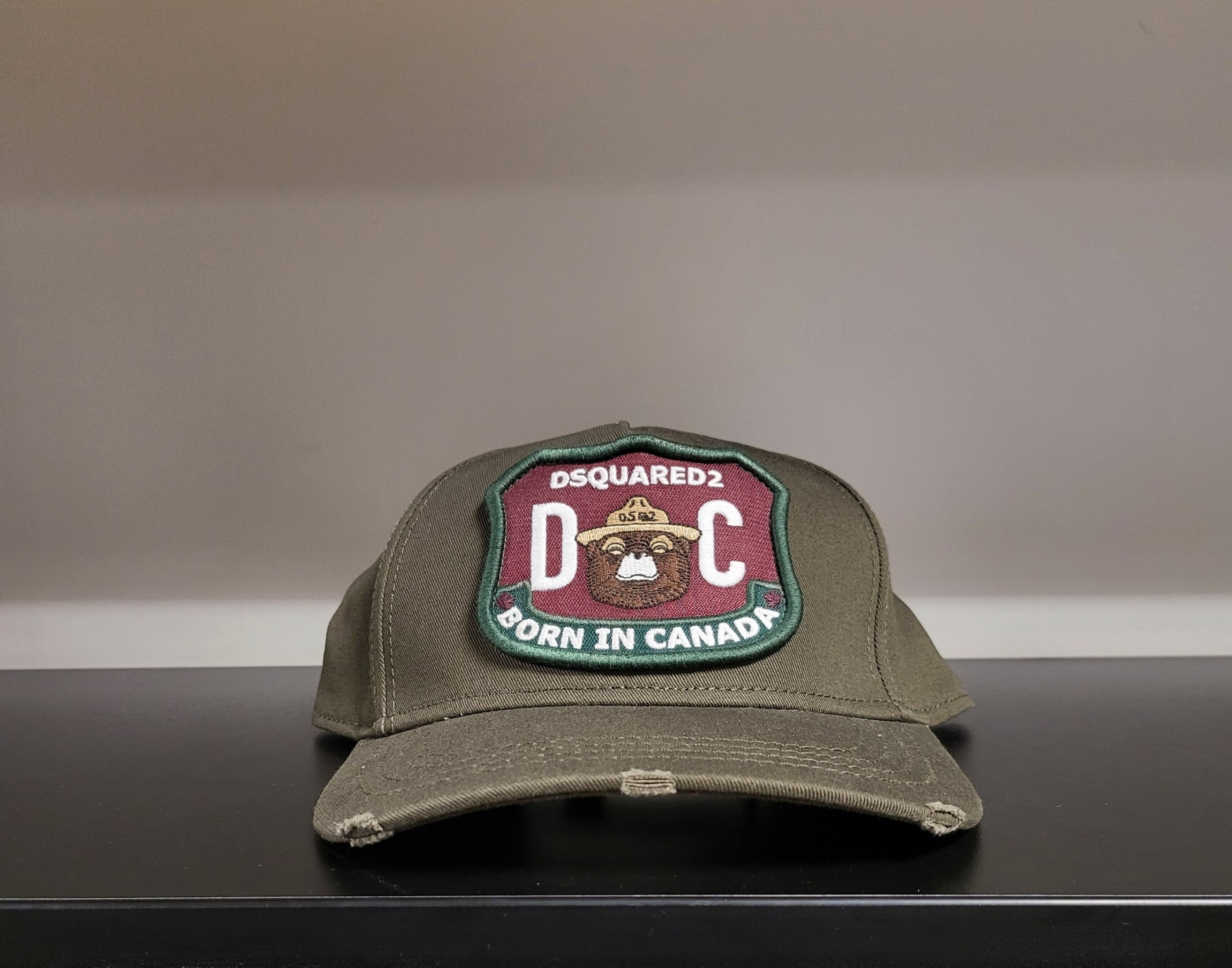 Khaki green cheap dsquared cap