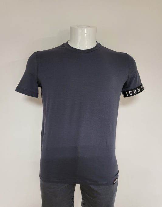 Dsquared2 Icon Single Banded Sleeve T - Dark Grey