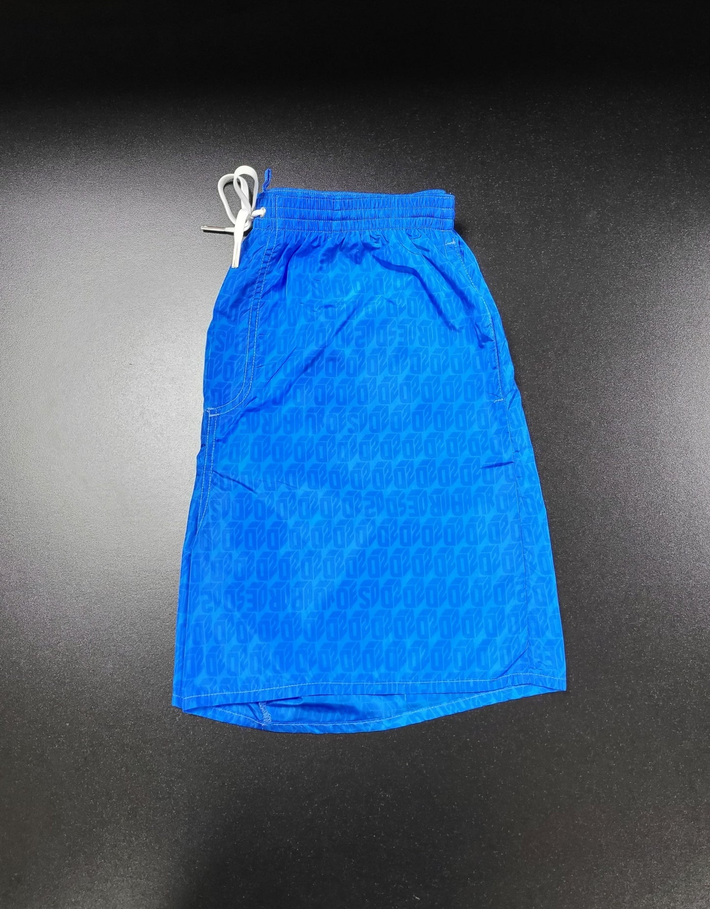 Dsquared2 Tonal Monogram Swim Short - Blue