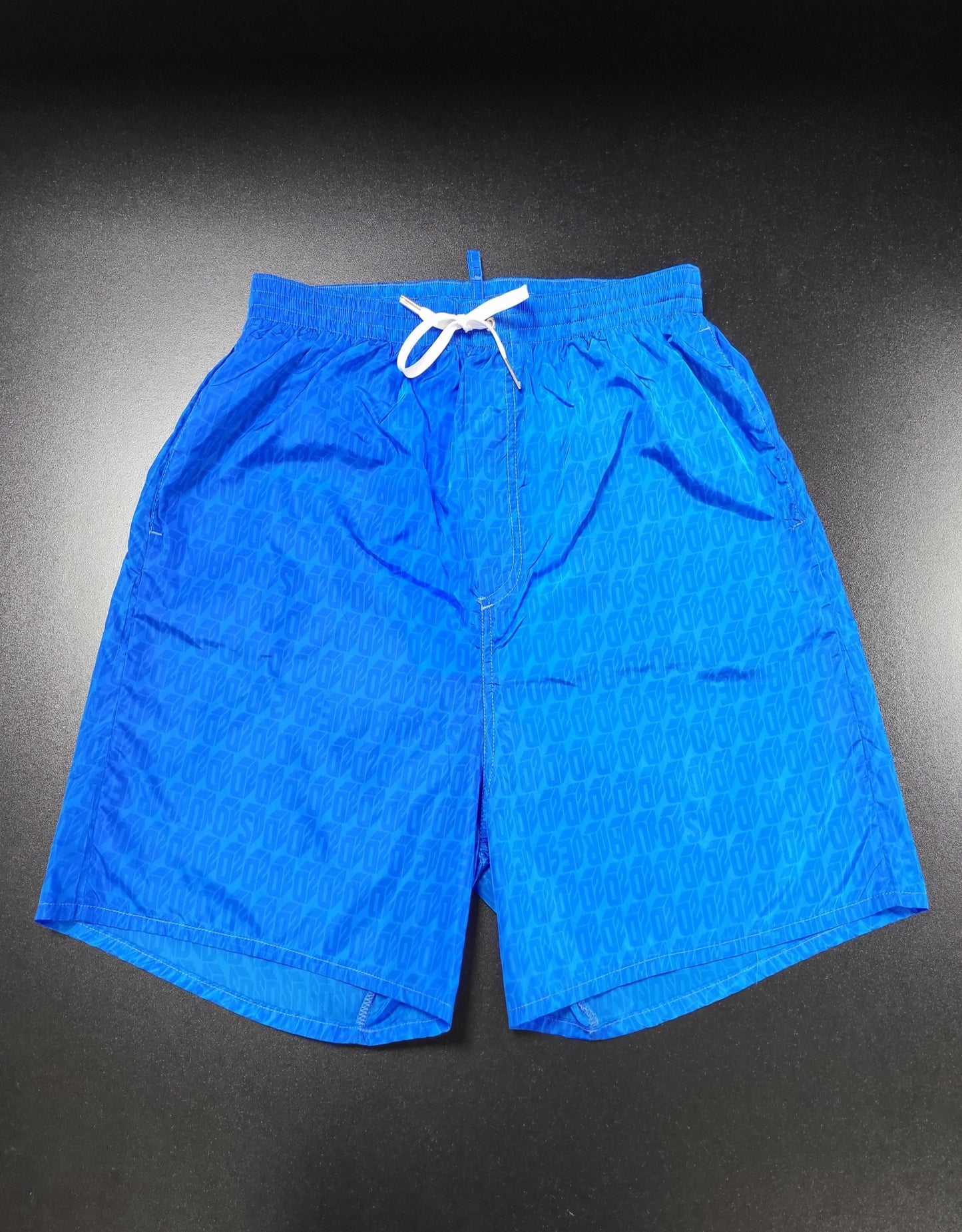 Dsquared2 Tonal Monogram Swim Short - Blue