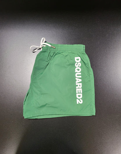 Dsquared2 Vertical Logo Swim Short - Green