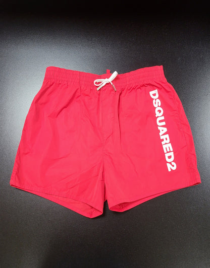 Dsquared2 Vertical Logo Swim Short - Red