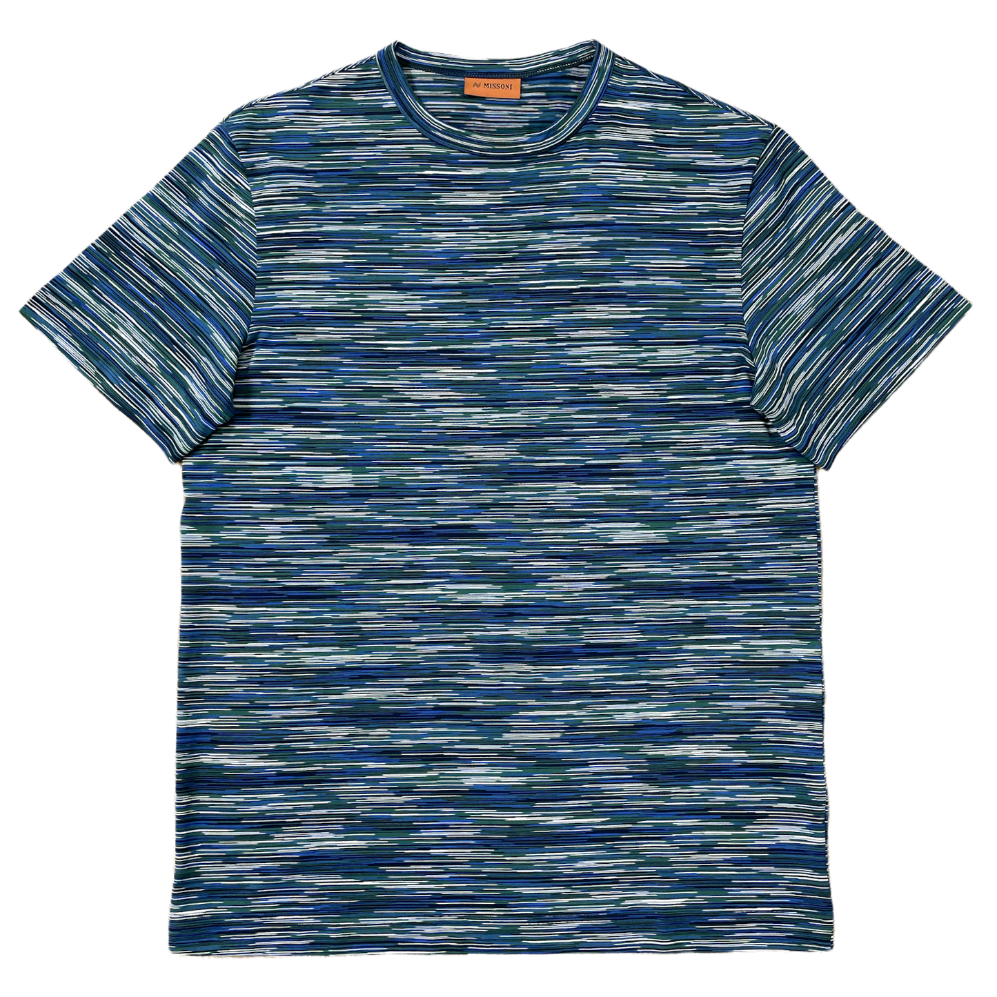 Missoni Crew Neck Striped T - Blue / Green / White