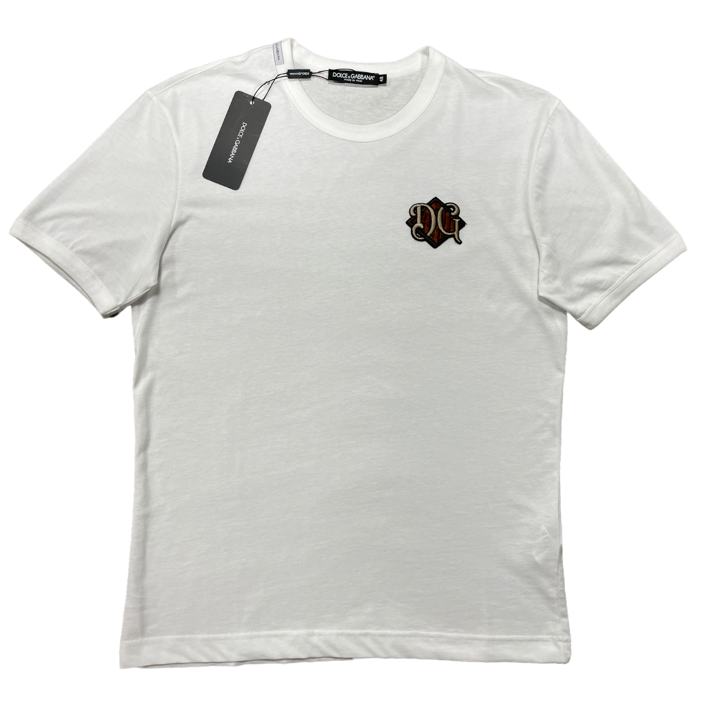 D&G Diamond Chest Piece T - White