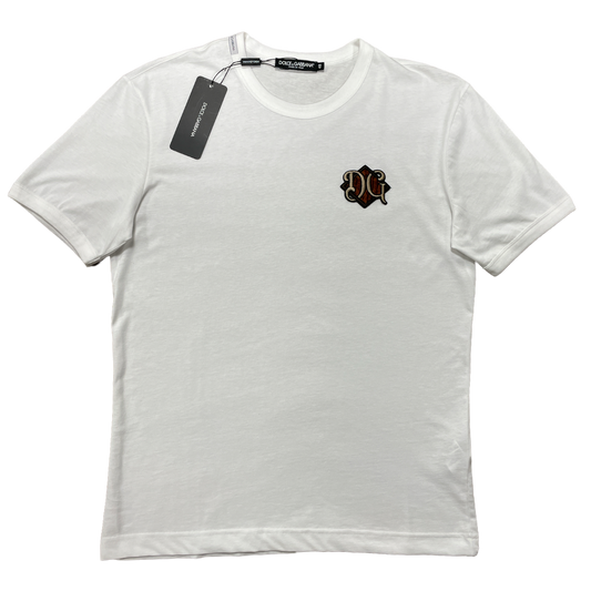 D&G Diamond Chest Piece T - White