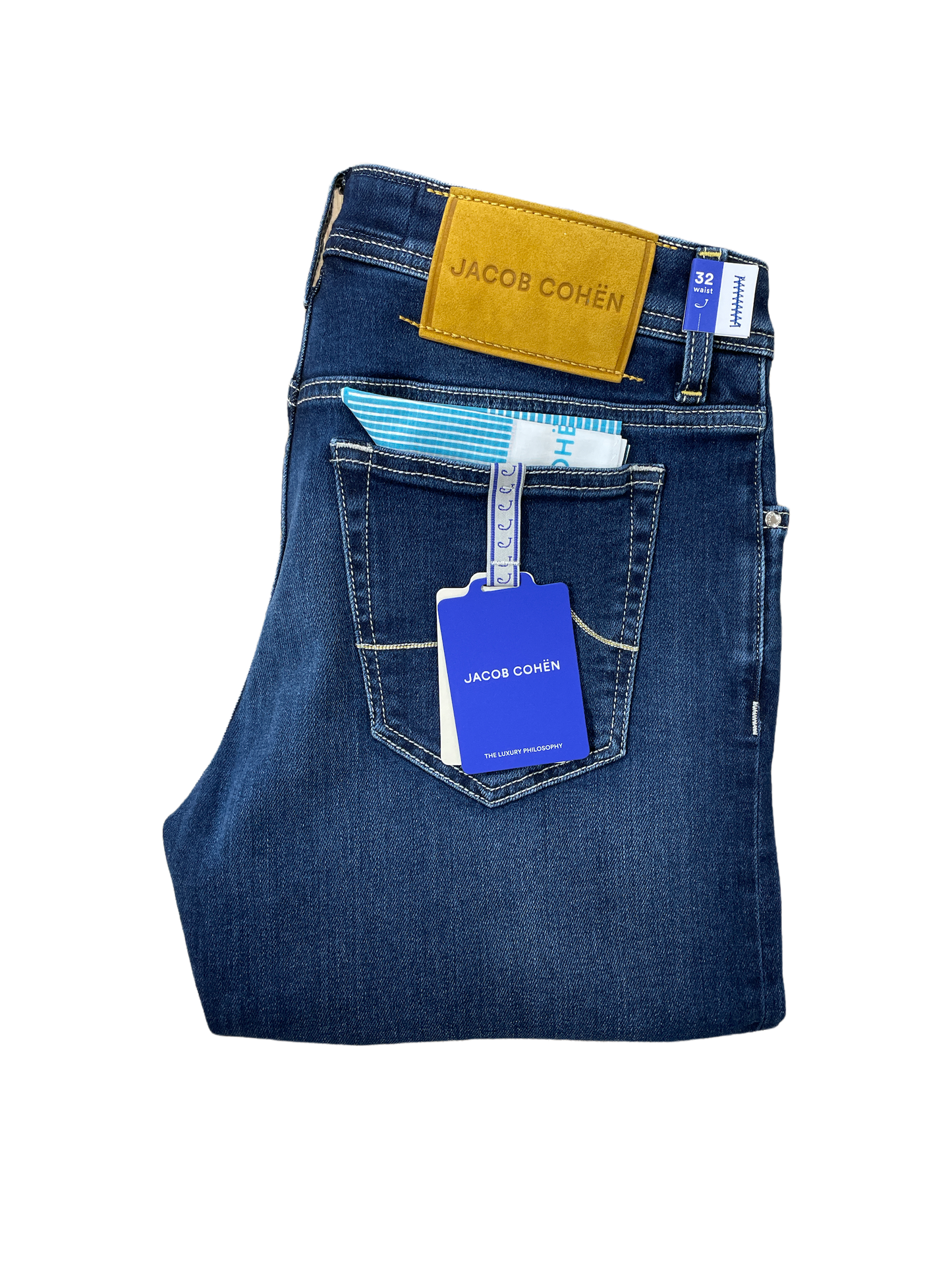 Jacob Cohen Denim Jean / Yellow Badge