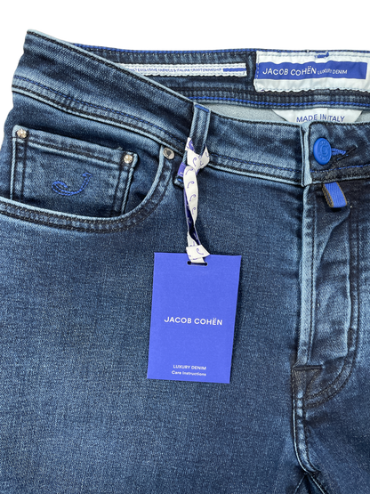 Jacob Cohen Denim Jean / Blue Badge / Black Stitch