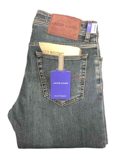 Jacob Cohen Denim Jean / Burgundy Badge