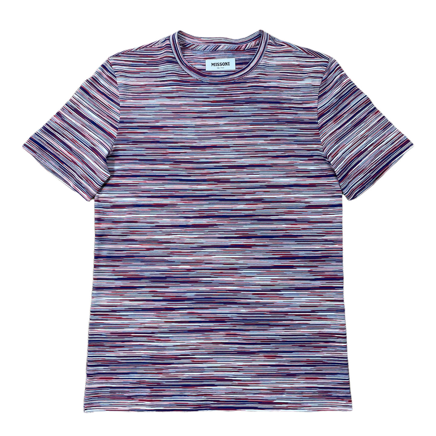 Missoni Crew Neck Striped T - Red / Blue / White