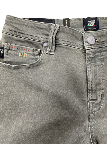 Tramarossa Leonardo SS Denim Jean - Light Grey / Grey Badge