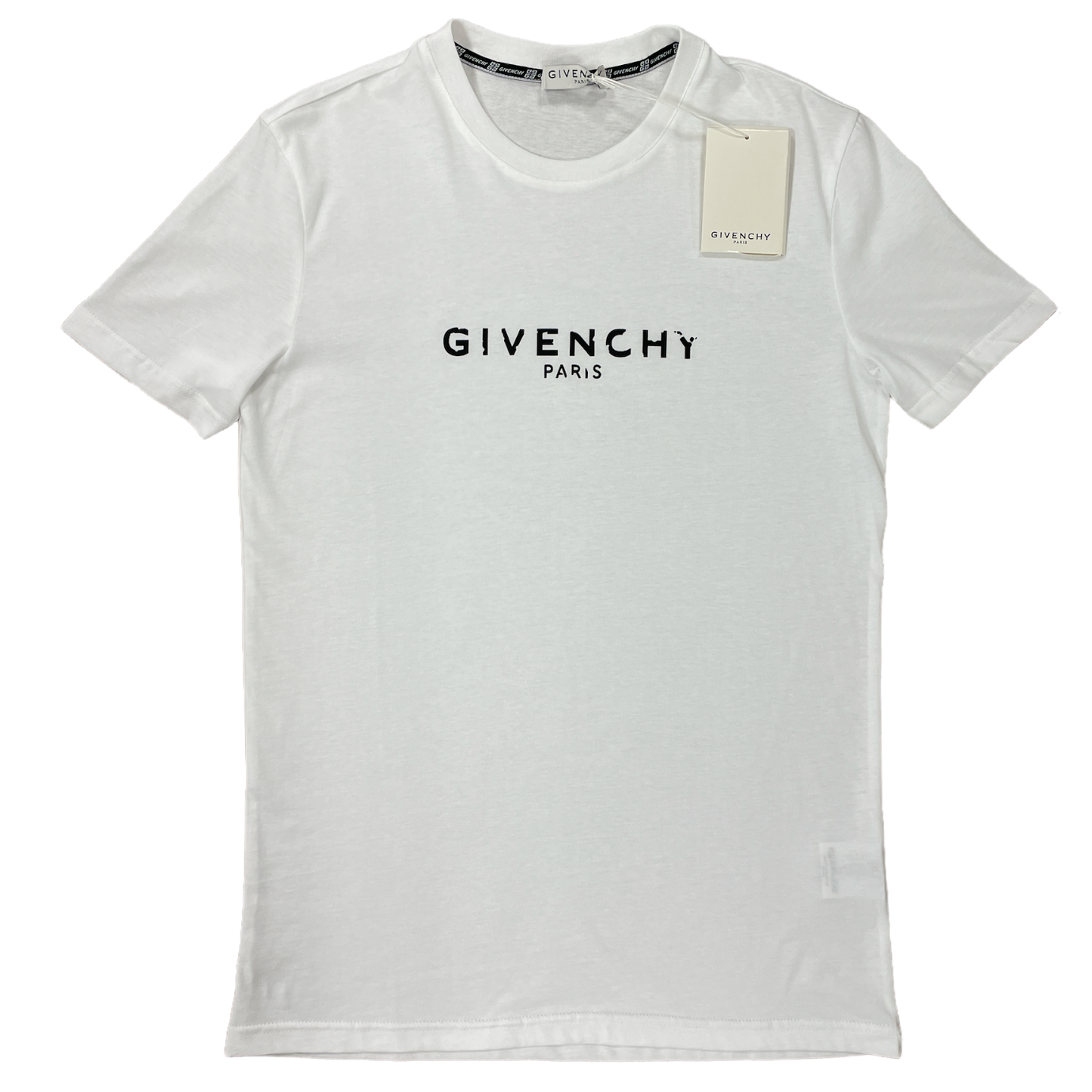 Givenchy Distressed Logo T - White