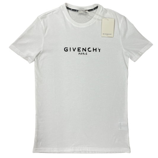 Givenchy Distressed Logo T - White