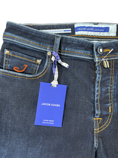 Jacob Cohen Denim Jean / Navy & Cream Badge