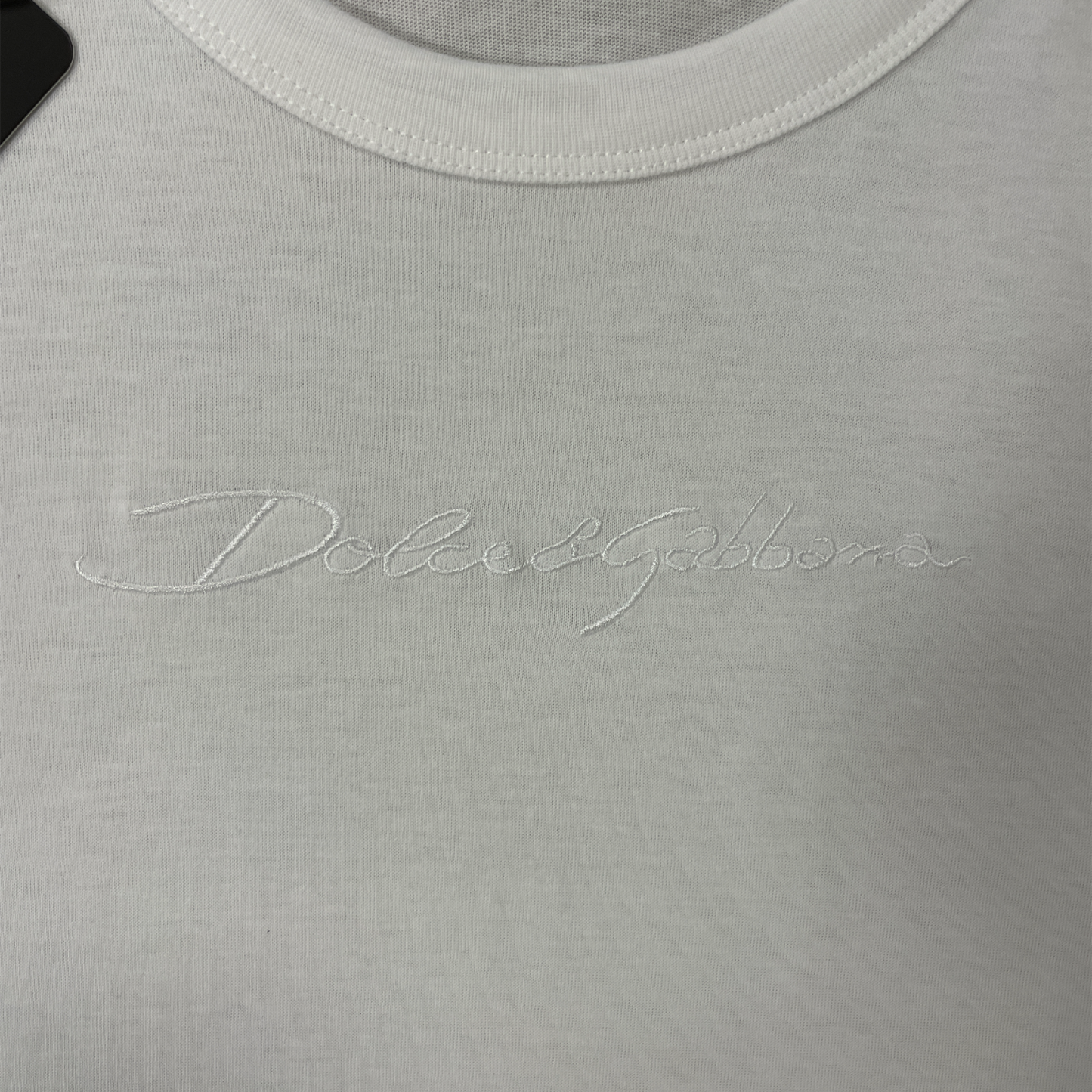 D&G Embroidered T - White