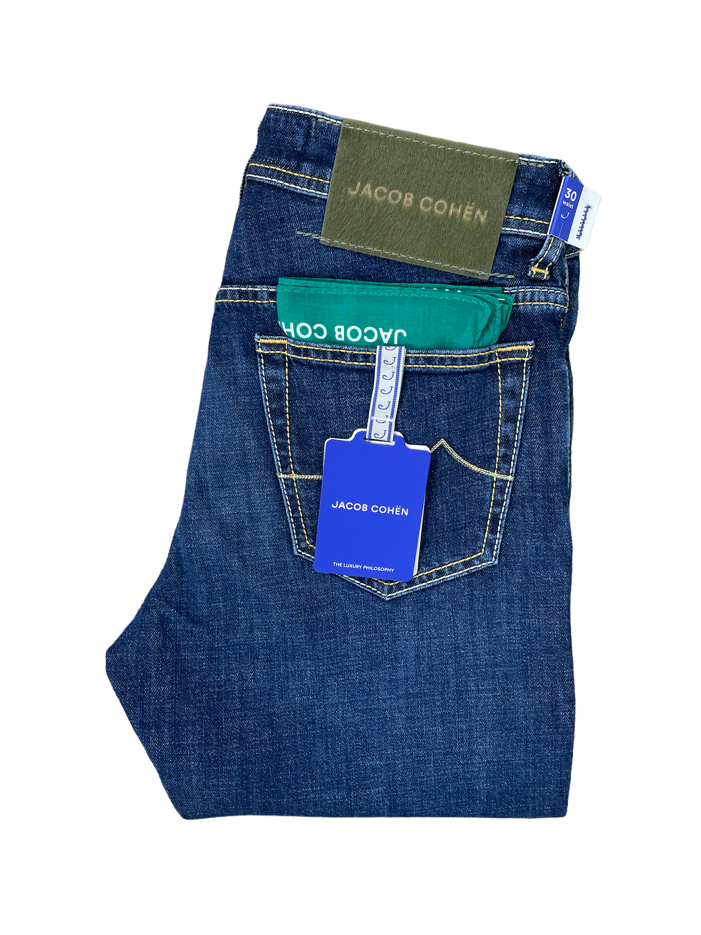 Jacob Cohen Denim Jean / Olive Badge