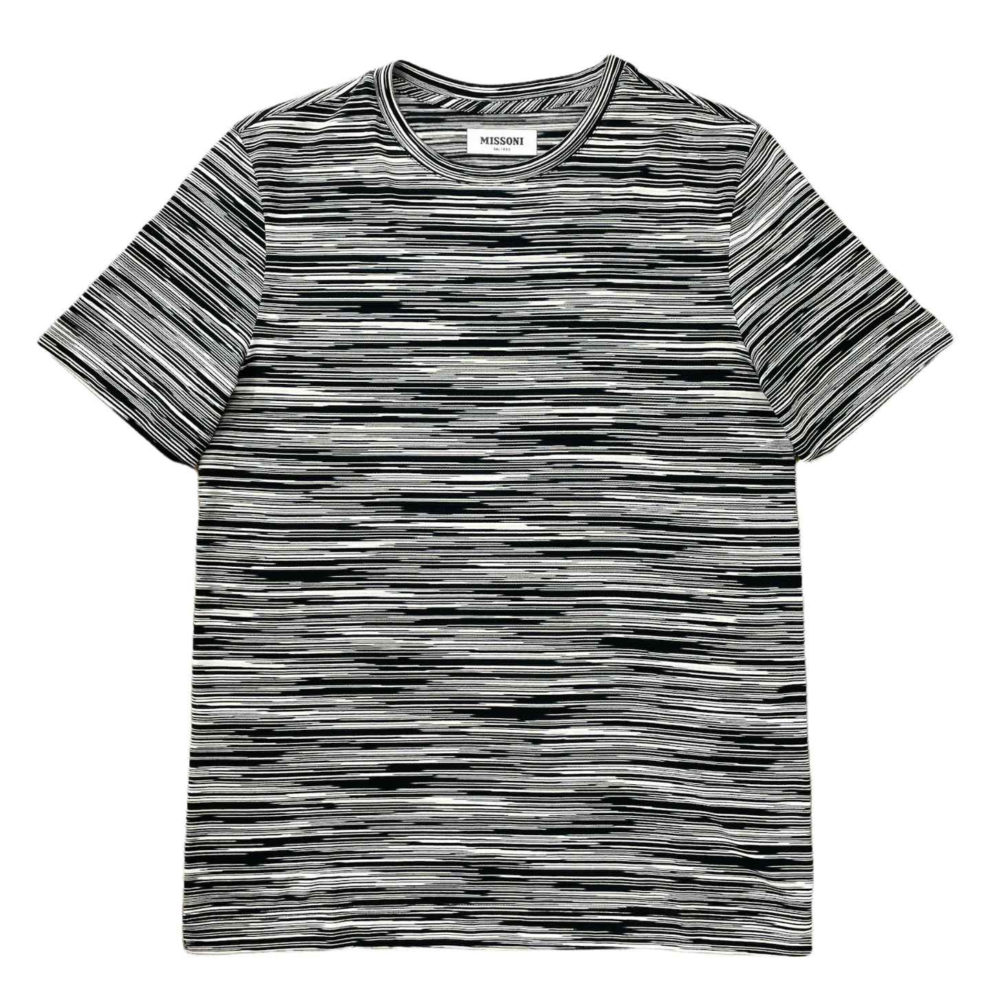 Missoni Crew Neck Striped T - White & Black