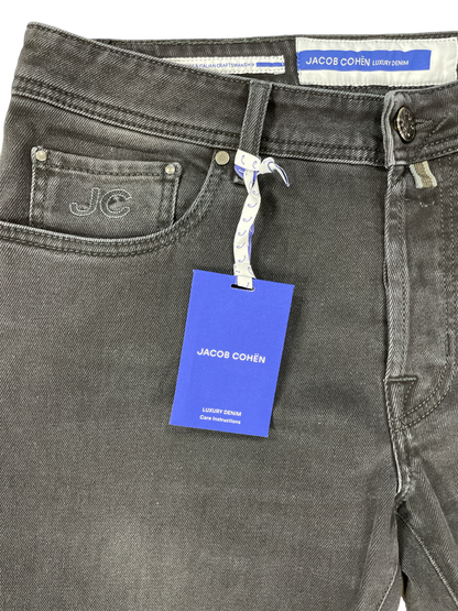 Jacob Cohen Black Denim Jean / JC Badge