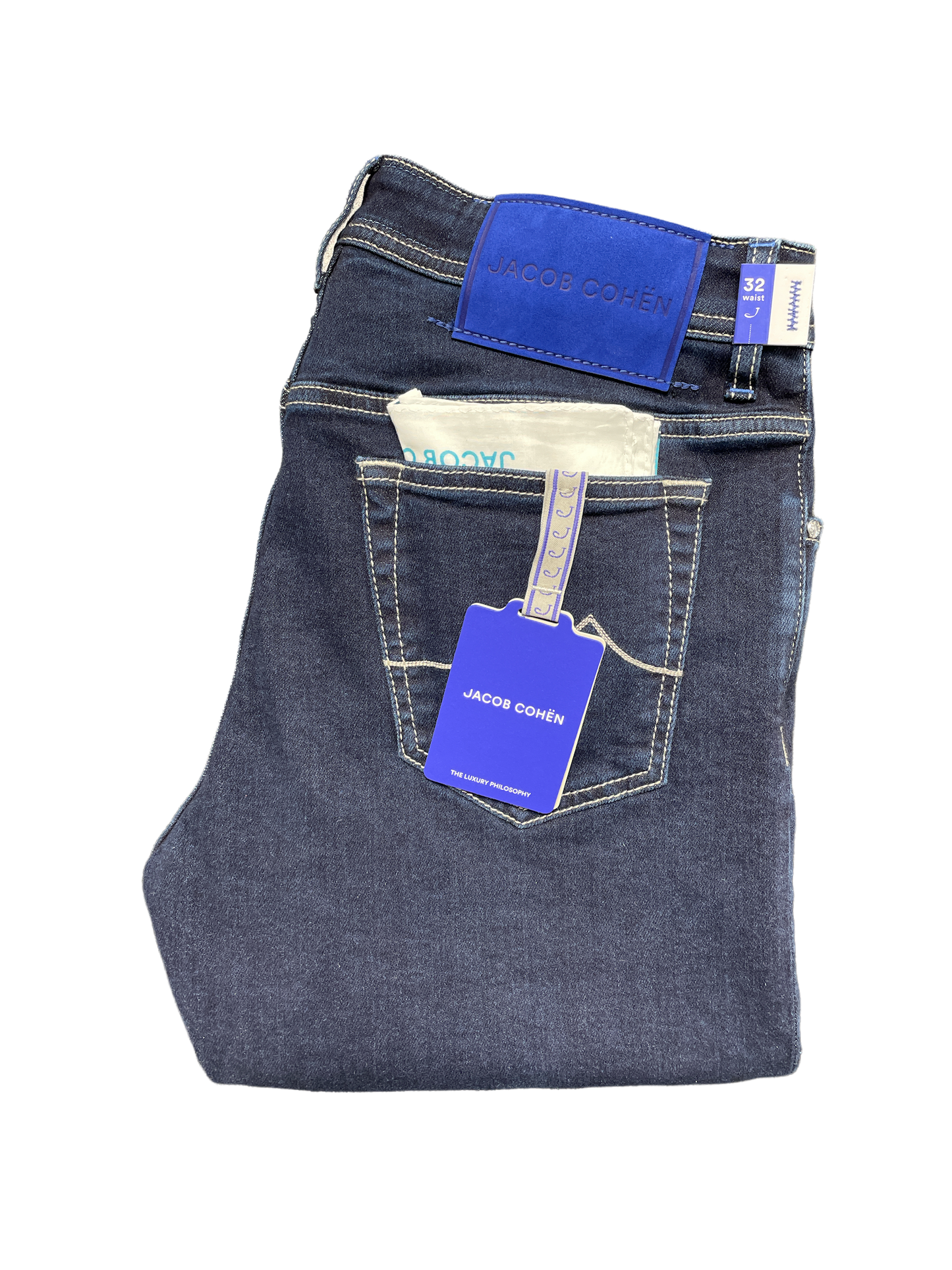 Jacob Cohen Navy Jean / Blue Badge