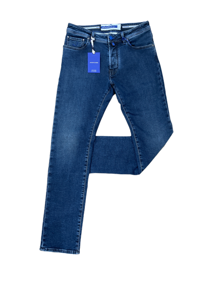 Jacob Cohen Denim Jean / Blue Badge / Black Stitch