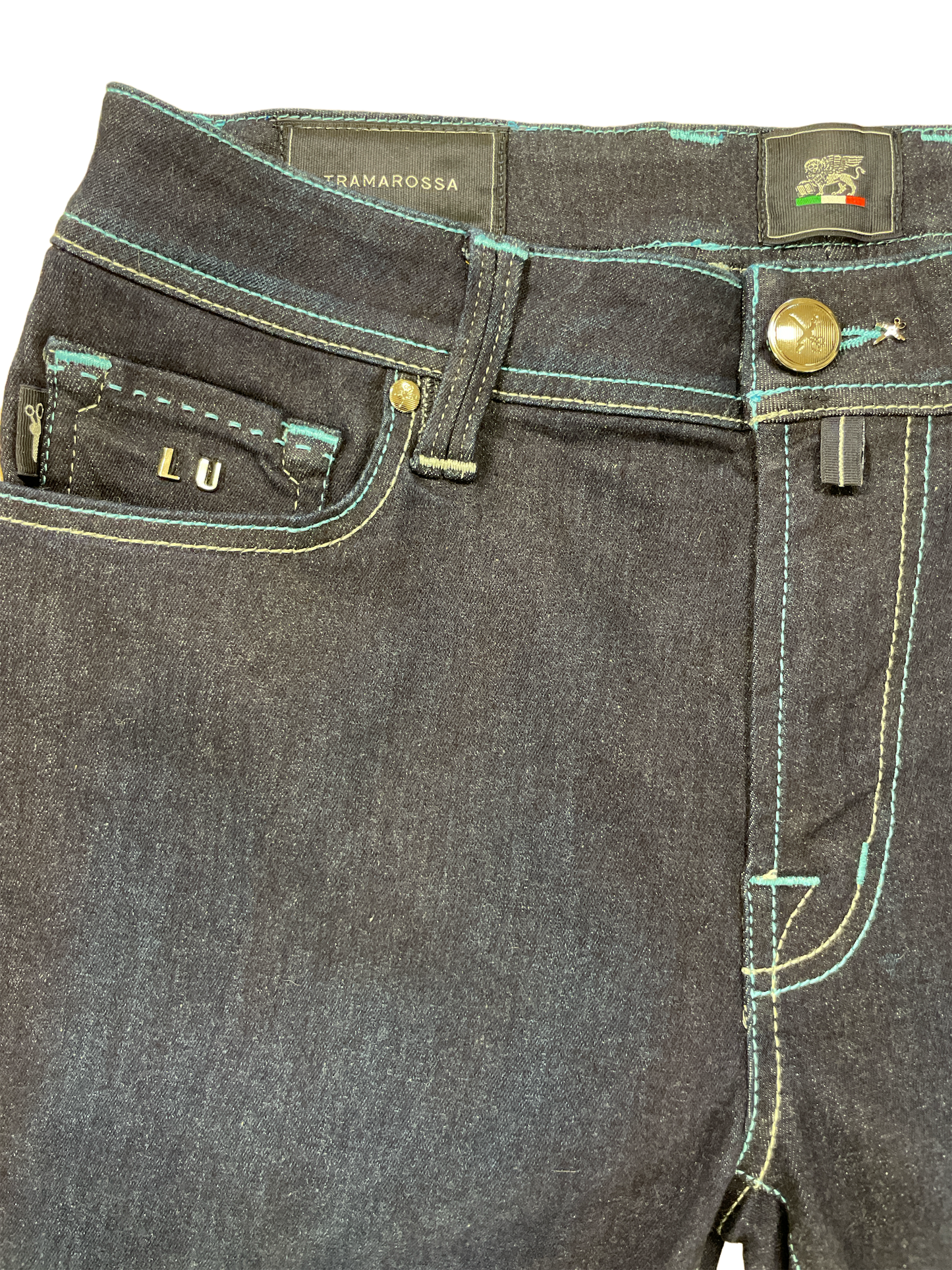 Tramarossa Leonardo SS Denim Jean - Aqua Badge