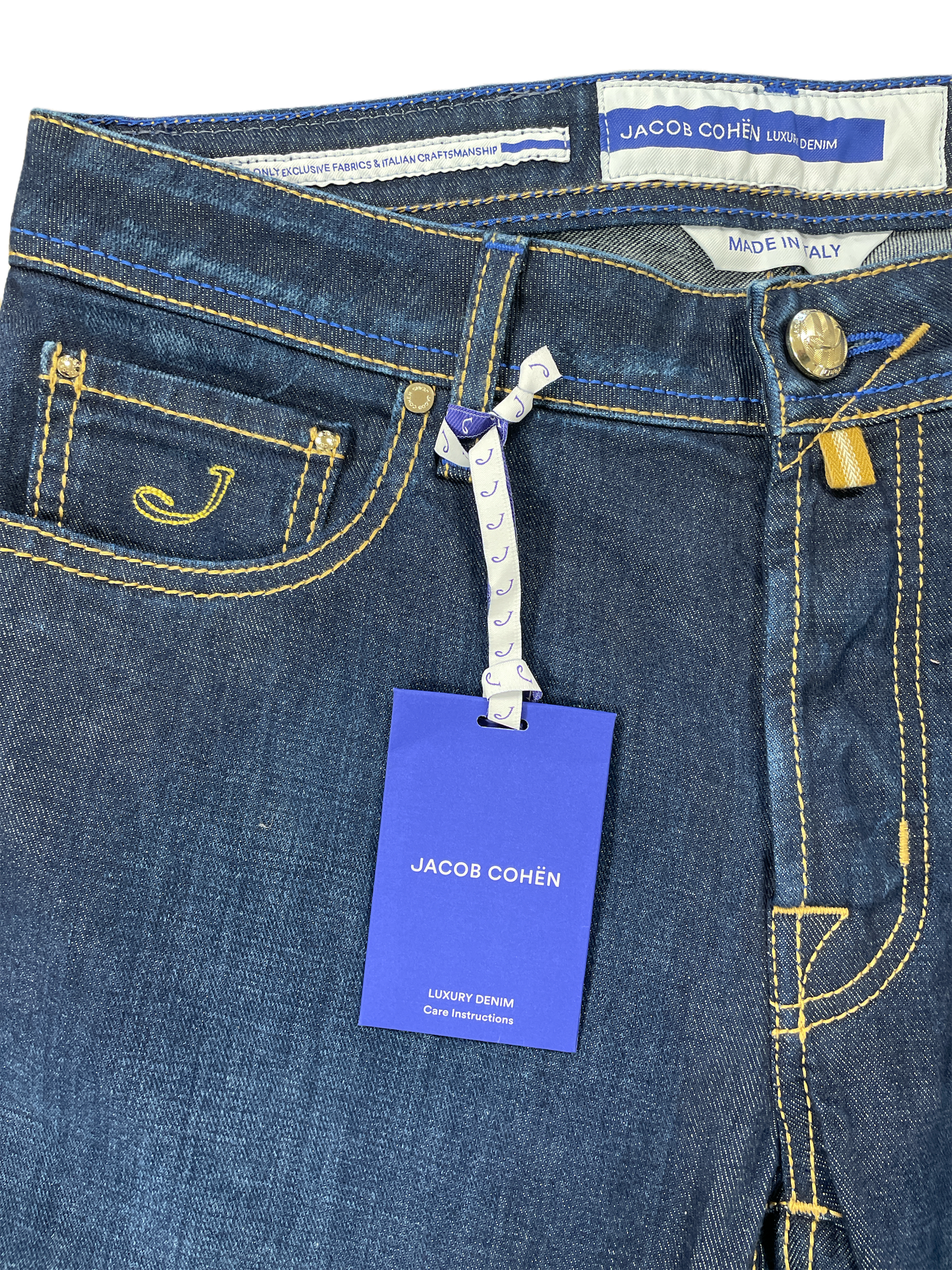 Jacob Cohen Denim Jean / Blue & Gold Badge